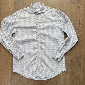 Brooks Brothers Gray Checkered Button Down Shirt